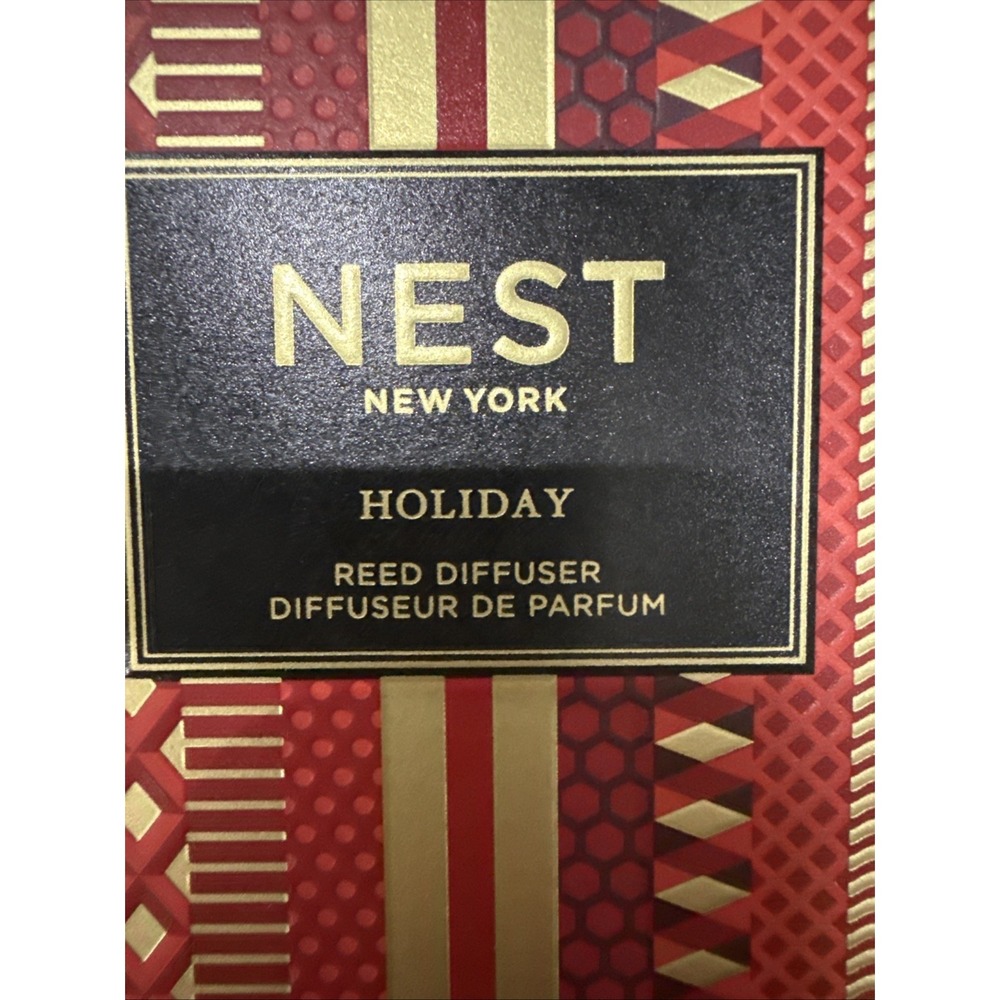 NEST New York Holiday Reed Diffuser 5.9 oz 175 mL Open Box Unused - Picture 2 of 9
